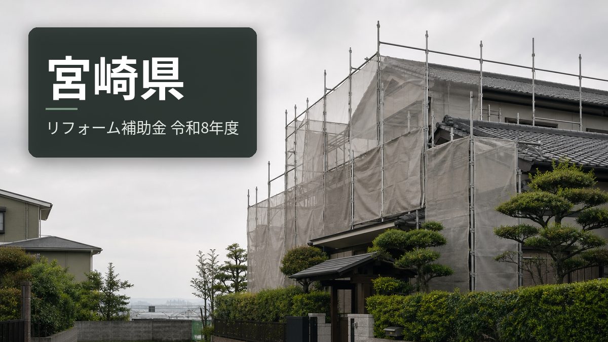宮崎県のリフォーム補助金【令和8年度】県の制度は太陽光・蓄電池のみ